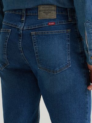 Wrangler&reg; Five Star Premium Denim Comfort Stretch Regular Fit Jean in Dark Stonewash