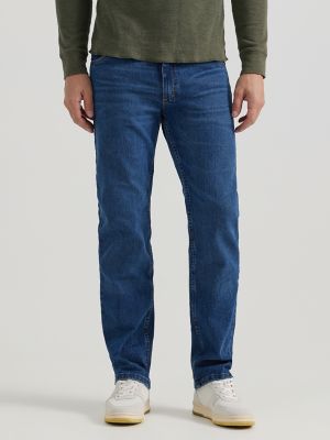 Aueoeo Men's Jeans Casual Denim Pants Regular Fit Comfort Stretch