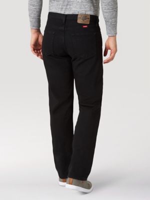 Wrangler® Five Star Premium Denim Relaxed Fit Jean in Coal Black