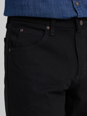Wrangler&reg; Five Star Premium Denim Relaxed Fit Jean in Coal Black alternative view 4