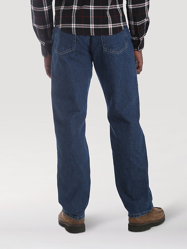 Wrangler® Five Star Premium Denim Relaxed Fit Jean in Dark Rinse alternative view