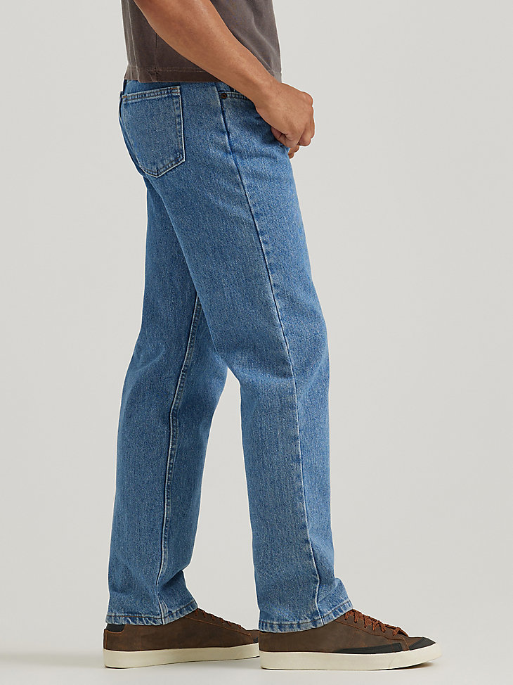 Wrangler® Five Star Premium Denim Relaxed Fit Jean in Stone Bleach alternative view 3