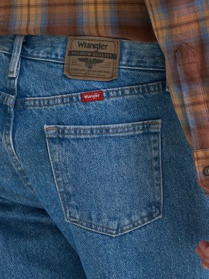 Wrangler&reg; Five Star Premium Denim Relaxed Fit Jean in Stone Bleach