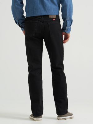 Wrangler&reg; Five Star Premium Denim Comfort Stretch Relaxed Fit Jean in Coal Black alternative view 2