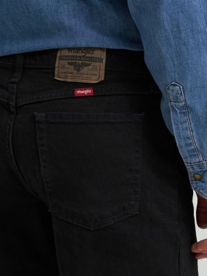 Wrangler&reg; Five Star Premium Denim Comfort Stretch Relaxed Fit Jean in Coal Black alternative view 5