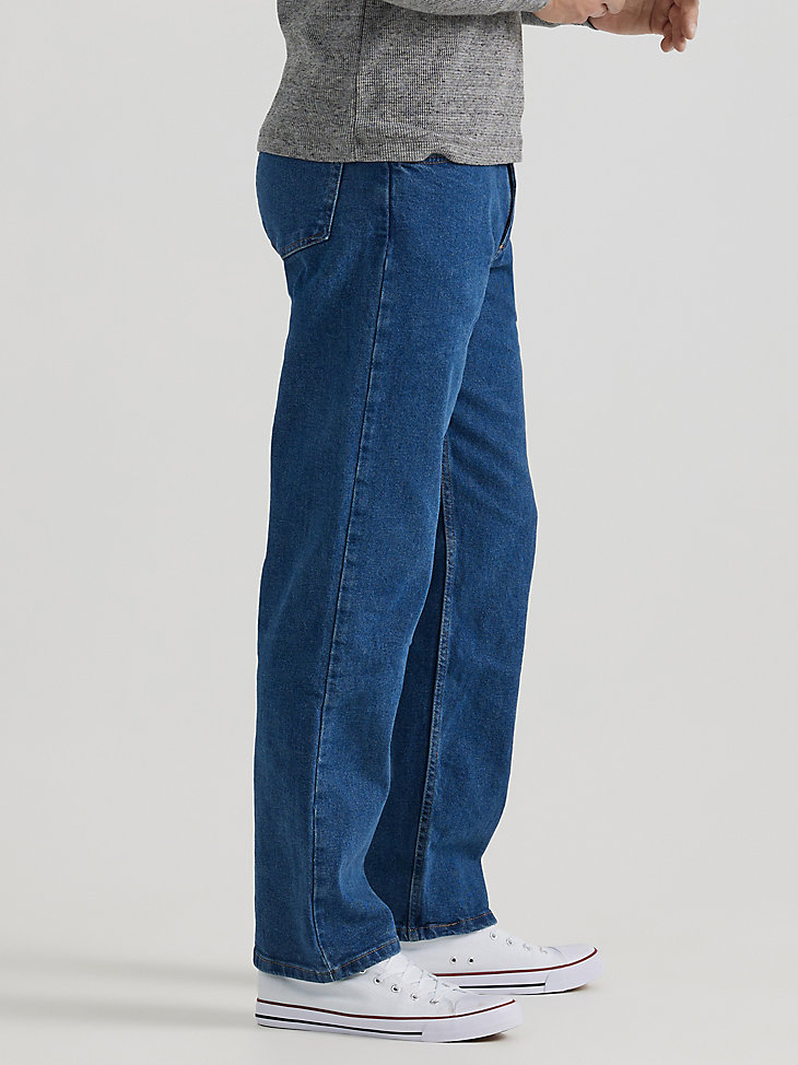Wrangler® Five Star Premium Denim Flex for Comfort Relaxed Fit Jean in Stone alternative view 3
