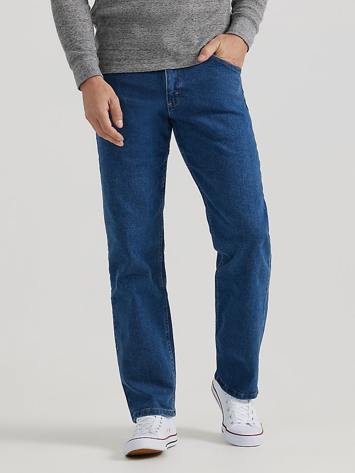 Wrangler® Five Star Premium Denim Flex for Comfort Relaxed Fit Jean in Stone main view