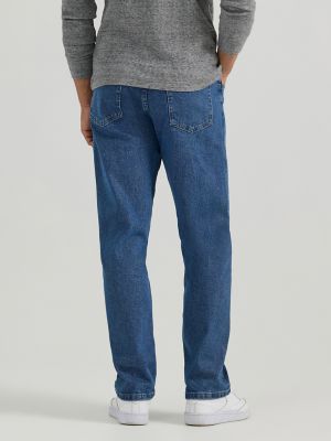 Wrangler® Five Star Premium Denim Flex for Comfort Relaxed Fit Jean in Mid Indigo alternative view