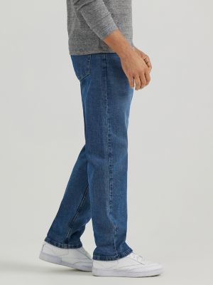 Wrangler® Five Star Premium Denim Flex for Comfort Relaxed Fit Jean in Mid Indigo alternative view 3