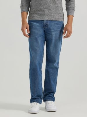 Wrangler® Five Star Premium Denim Flex for Comfort Relaxed Fit Jean in Mid Indigo main view
