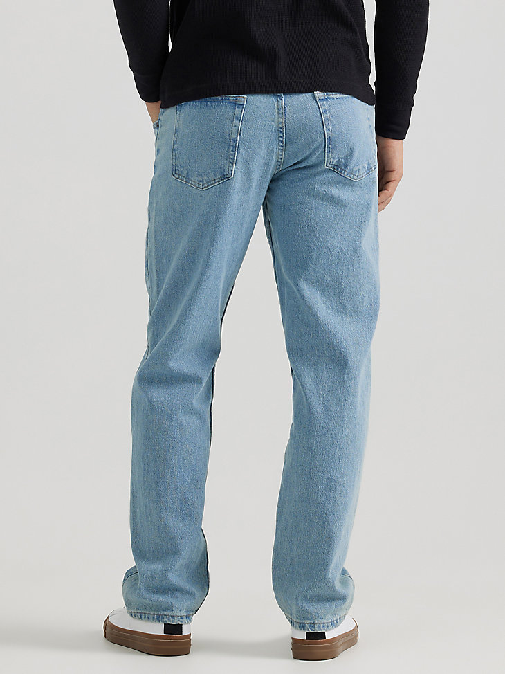 Wrangler® Five Star Premium Denim Flex for Comfort Relaxed Fit Jean in Vintage Blue alternative view