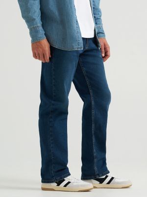 Wrangler® Five Star Premium Denim Flex for Comfort Relaxed Fit Jean in Dark Denim