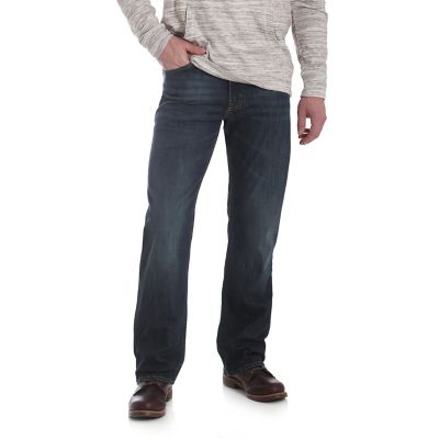 mens wrangler relaxed boot flex jeans