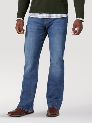 mens relaxed flex jeans