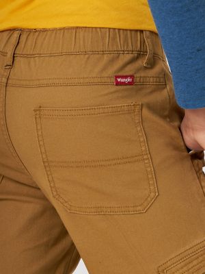 Wrangler Men's Cargo Pants Relaxed Fit Taper Leg, 8-Pocket Plus Earbud  Pocket