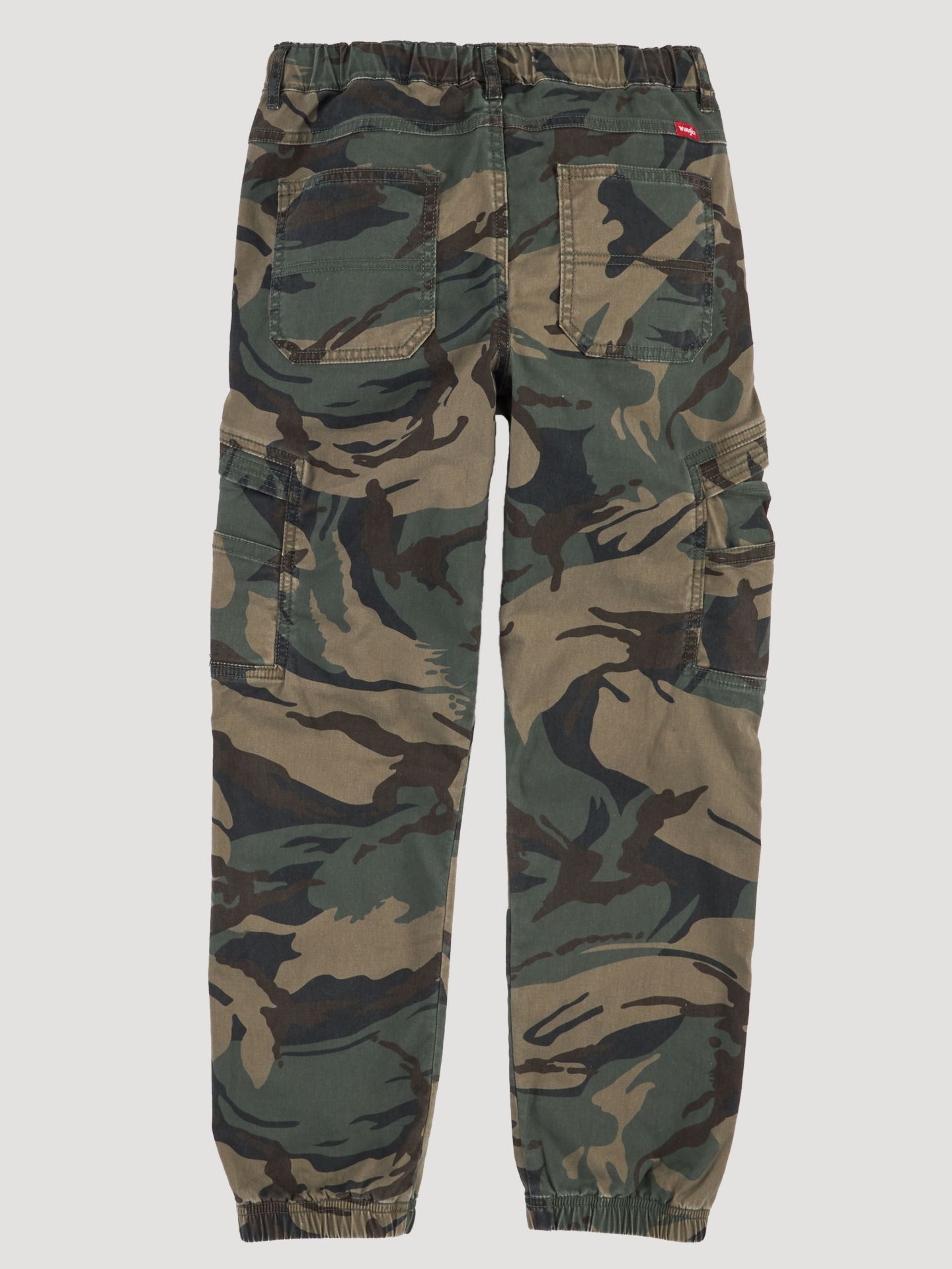 Брюки Wrangler® Free To Stretch Gamer Cargo (Husky) для мальчиков, цвет: Тёмно-зелёный камуфляжный — фото 11