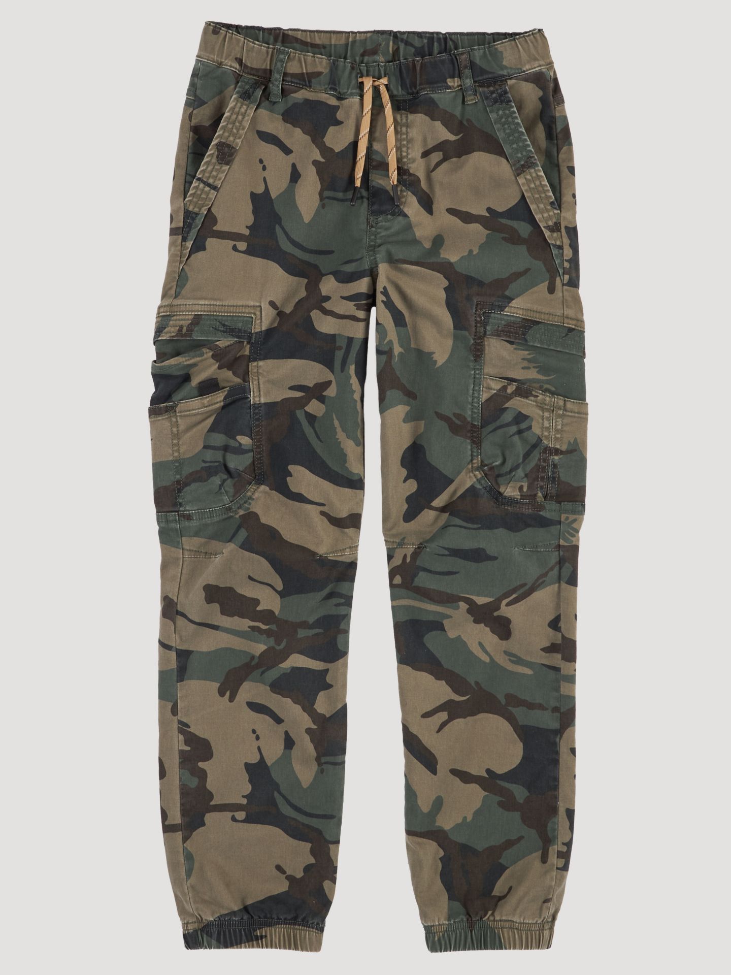 Брюки Wrangler® Free To Stretch Gamer Cargo (Husky) для мальчиков, цвет: Тёмно-зелёный камуфляжный — фото 10
