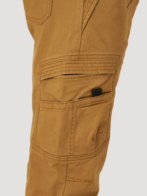 Boy's Wrangler&reg; Free To Stretch Gamer Cargo Pant (Husky) in Medal Bronze alternative view 4