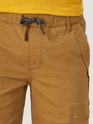 Boy's Wrangler&reg; Free To Stretch Gamer Cargo Pant (Husky) in Medal Bronze alternative view 6