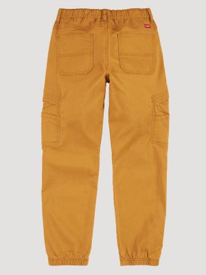 Boy's Wrangler&reg; Free To Stretch Gamer Cargo Pant (Husky) in Medal Bronze alternative view 9