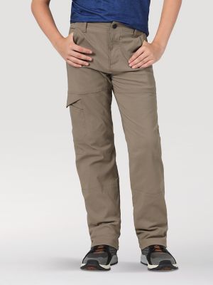 boys flannel lined cargo pants