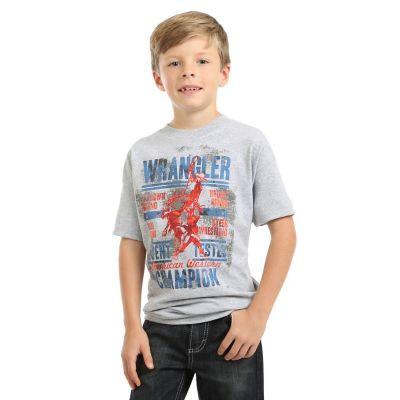 Boy's Wrangler® Western Front Graphic T-Shirt | Boys Shirts by Wrangler®