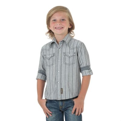 Boy's Tough Enough to Wear Pink Western Shirt | Boys Shirts by Wrangler®