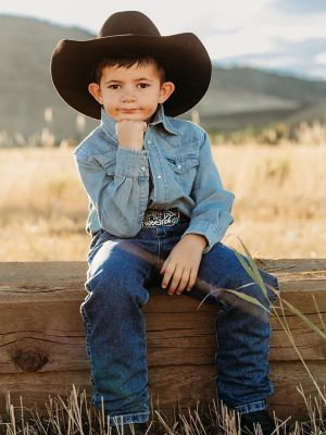 Arriba 31+ imagen wrangler boys’ western shirt