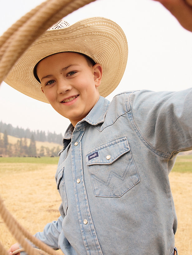 Boy's Cowboy Cut® Western Snap Shirt