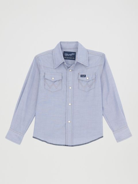 Детские рубашки Wrangler Kid's Cowboy Cut® Western Snap Shirt