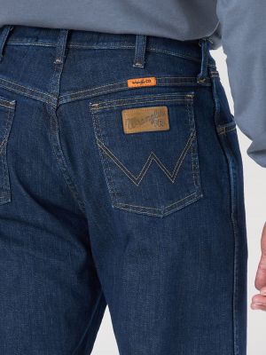  Wrangler FR - Jeans de corte original resistentes al fuego para  hombre, Lavado oscuro : Ropa, Zapatos y Joyería