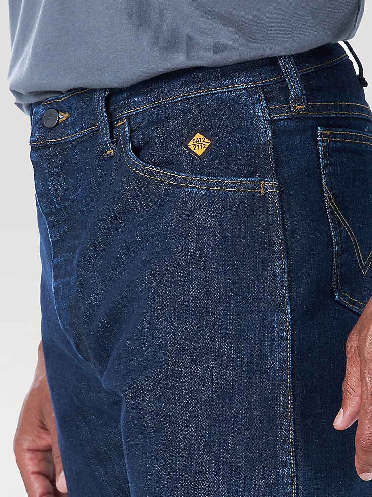Wrangler® FR Flame Resistant Original Fit Jean in Dark Wash alternative view 4