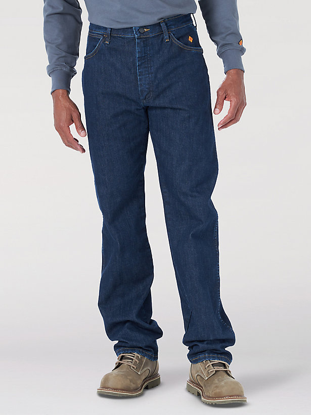 Wrangler® FR Flame Resistant Original Fit Jean in Dark Wash