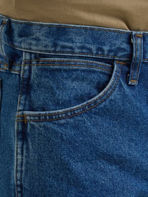 Wrangler® FR Flame Resistant Original Fit Jean in Stonewash alternative view 6