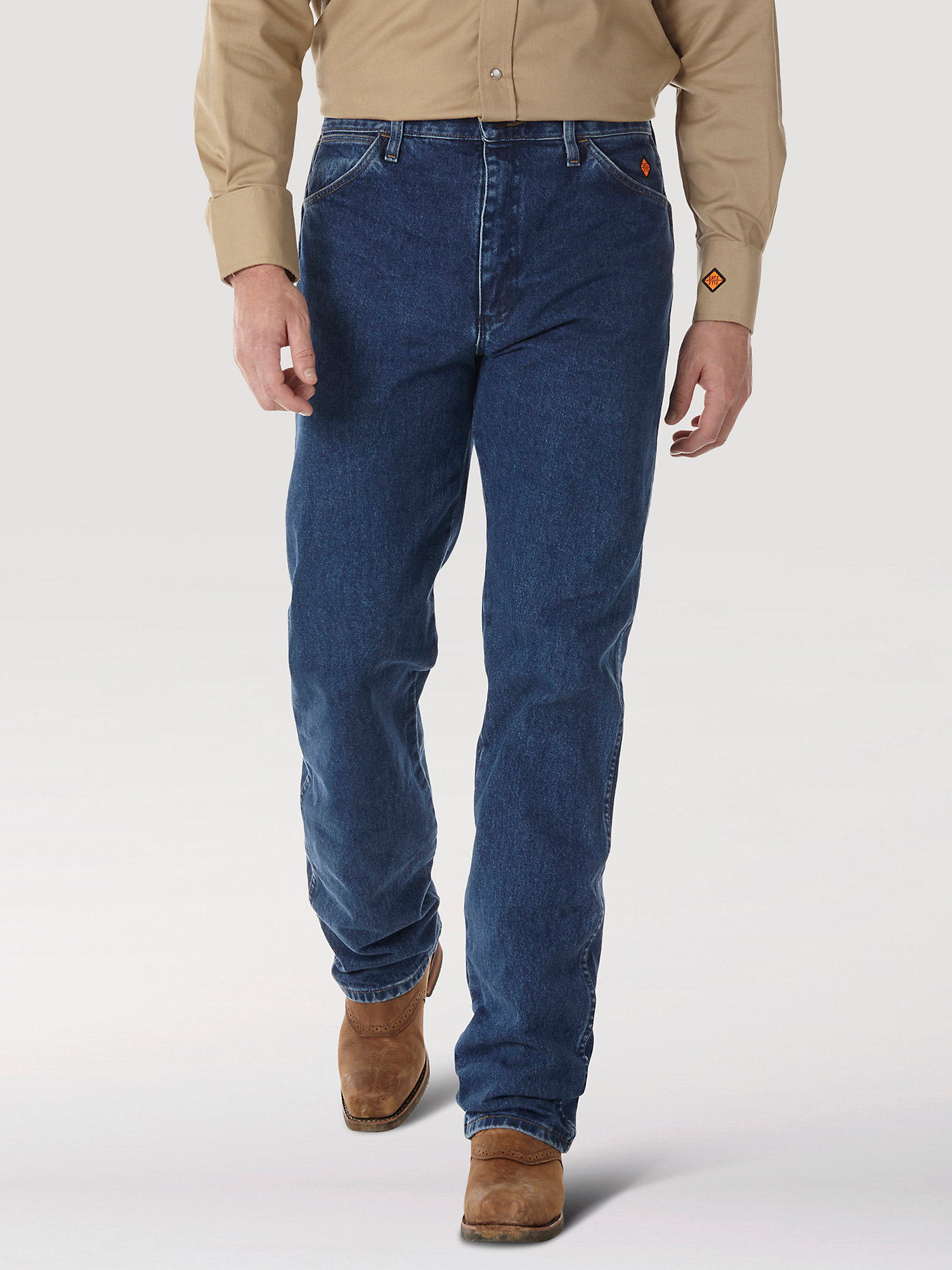 Wrangler FR 31 X 30 Denim Cotton Flame Resistant Jeans With Zipper Front Closure 