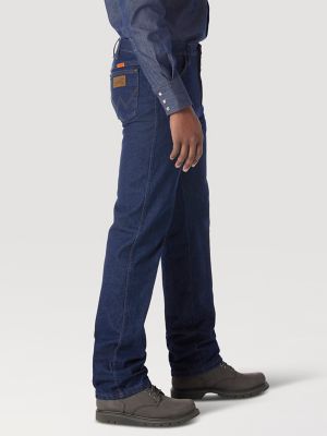 Wrangler Men's Slim Fit Flame Resistant Jean, Prewash, 27x32 : :  Clothing & Accessories