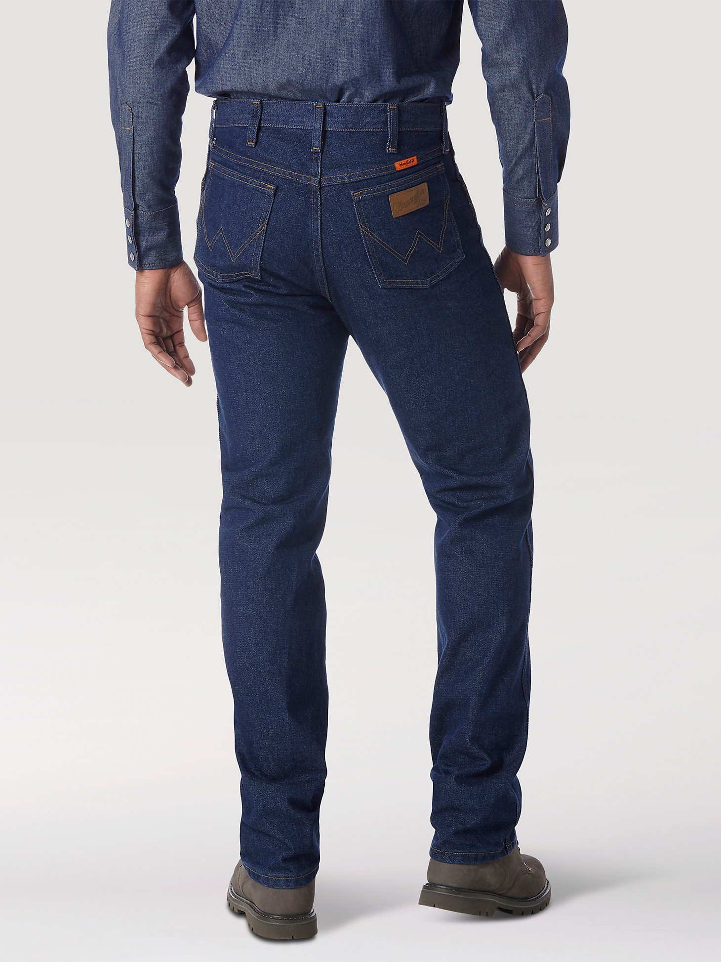 Wrangler® FR Flame Resistant Original Fit Jean in PREWASH alternative view 2