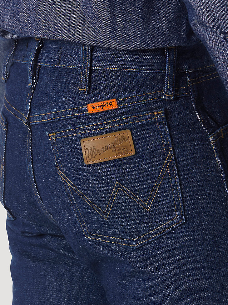 Wrangler® FR Flame Resistant Original Fit Jean in PREWASH alternative view 3