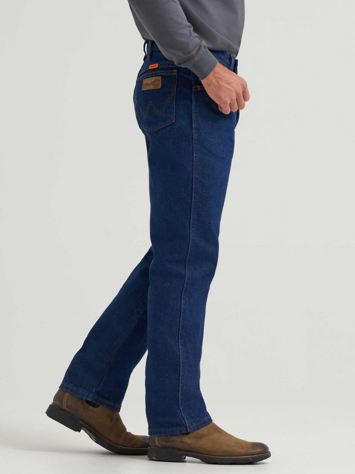 Мужские джинсы Wrangler FR Flame-Resistant Original Fit, цвет: Prewash — фото 4