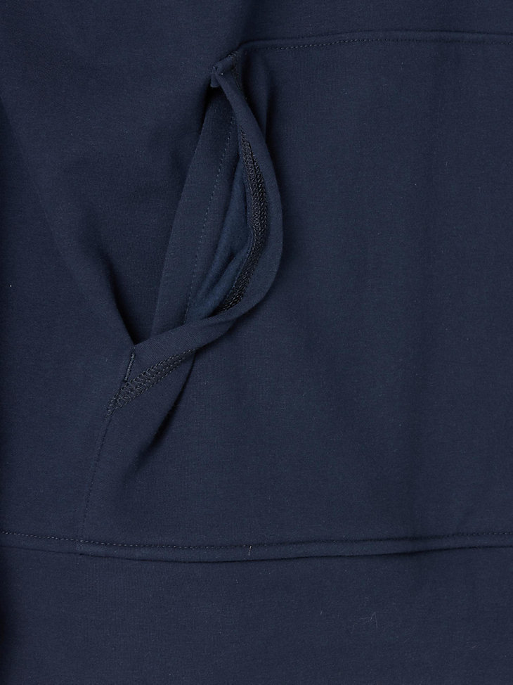 Wrangler® FR Flame Resistant Long Sleeve Pullover Hoodie in Navy alternative view 5