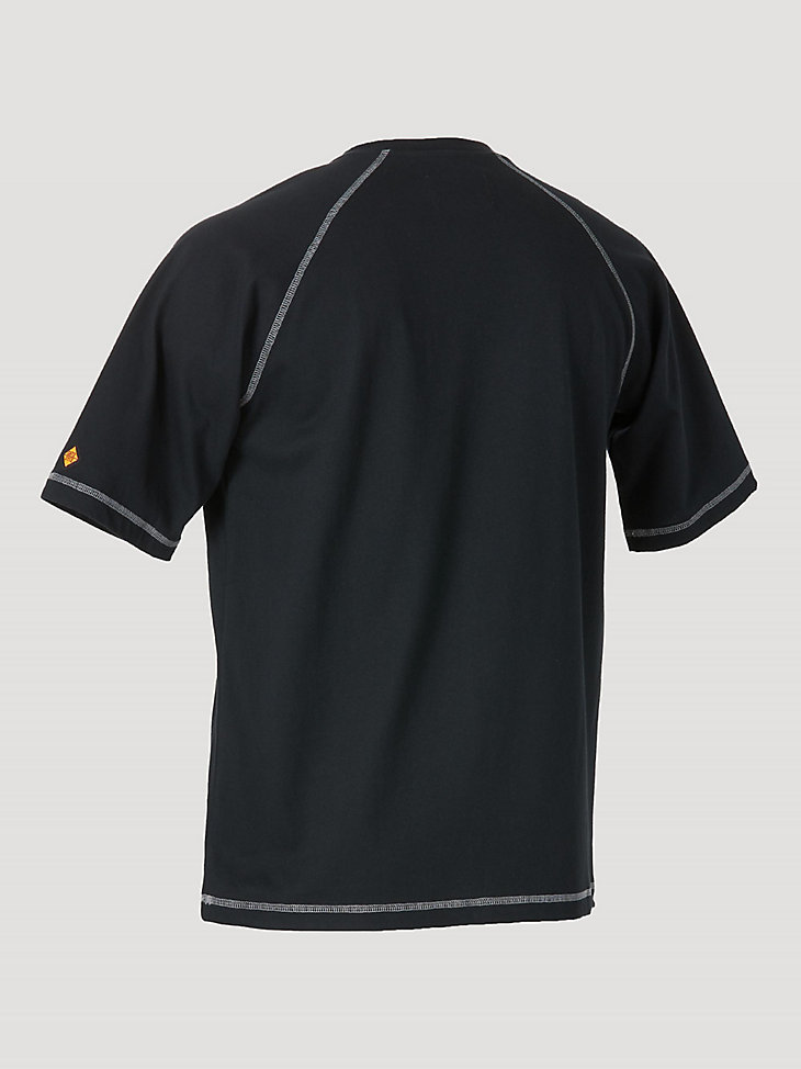 Wrangler® FR Flame Resistant Short Sleeve Base Layer T-Shirt in Black alternative view 5