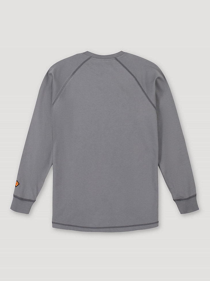 Wrangler® FR Flame Resistant Long Sleeve Base Layer T-Shirt in Silver alternative view 4