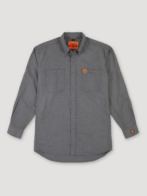 Men's Brushed Flannel Shirt in Burnt Henna Orange