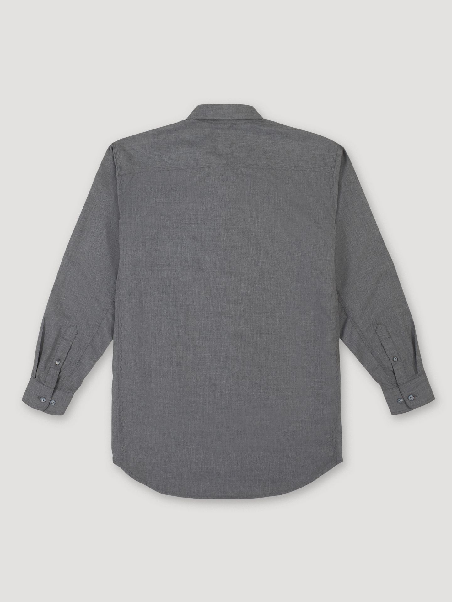 Мужская рубашка Wrangler FR Flame-Resistant Riggs Twill Solid Work Shirt, цвет: Серый — фото 6