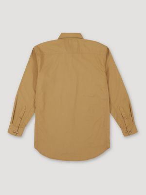 Wrangler&reg; RIGGS Workwear&reg; FR Flame Resistant Twill Solid Work Shirt in Khaki