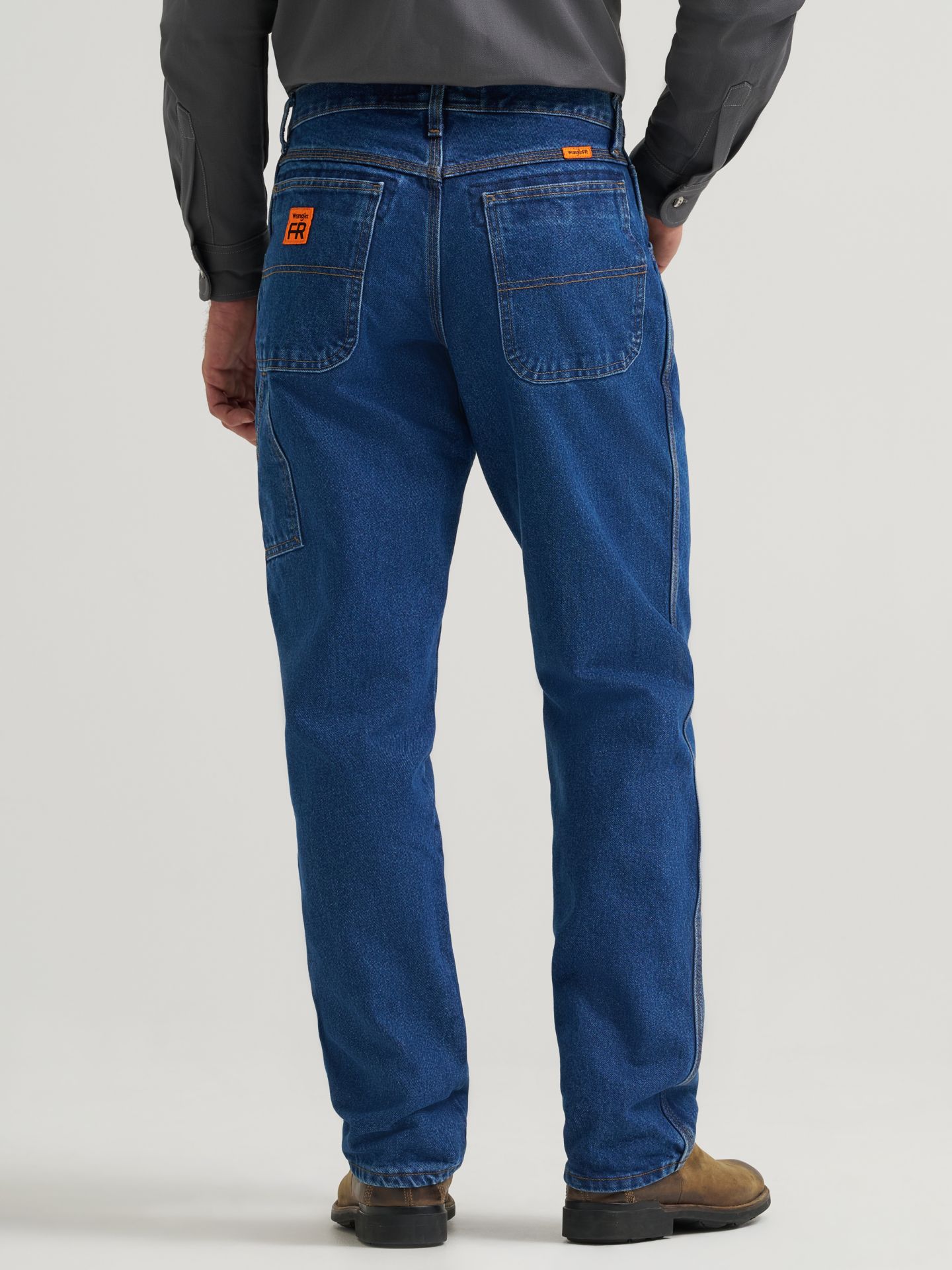 Мужские джинсы Wrangler FR Flame-Resistant Denim Carpenter, цвет: Синий джинсовый — фото 2