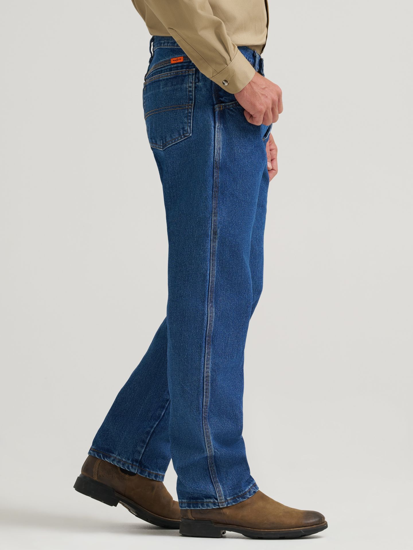Мужские джинсы Wrangler FR Flame-Resistant Relaxed Fit, цвет: Flame Resistant — фото 4
