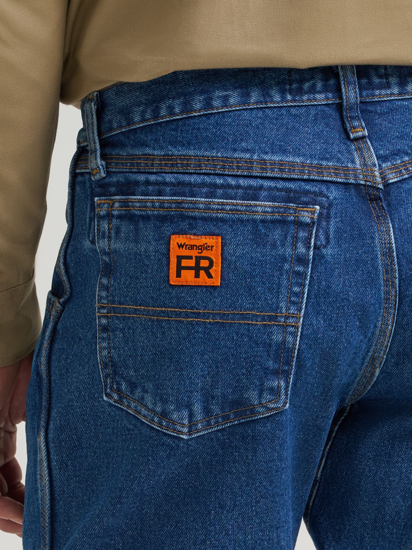 Мужские джинсы Wrangler FR Flame-Resistant Relaxed Fit, цвет: Flame Resistant — фото 5