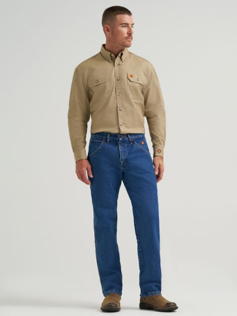 Мужские джинсы Wrangler FR Flame-Resistant Relaxed Fit Jean