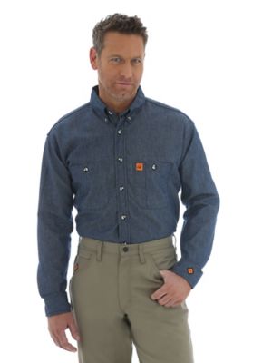 wrangler fr denim shirts
